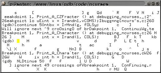 Image of ncurses mess
