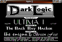 Opening screen of the venerable Ultima I